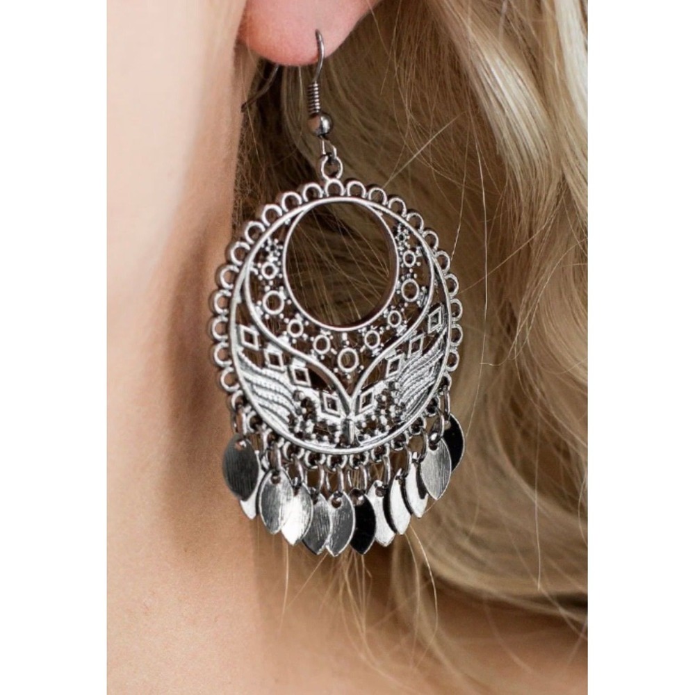 #3. Paparazzi Far Off Horizons Earrings